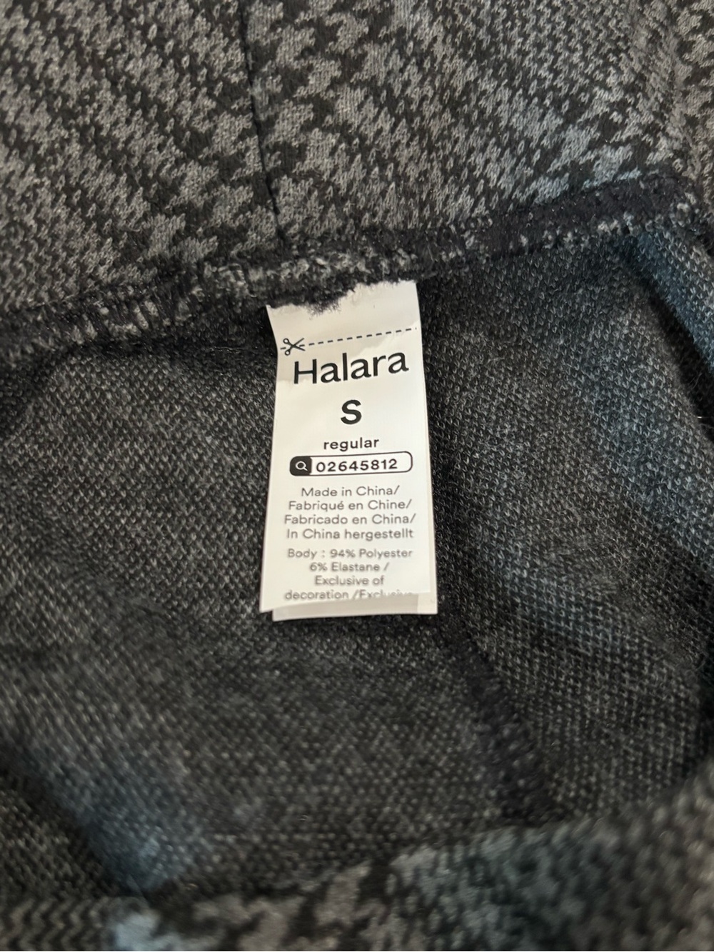 Halara • Houndstooth Plaid High Waisted Wide Leg Pants Small - Picture 4 of 5